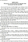 Thông báo công nhận kết quả trúng tuyển Kỳ thi tuyển viên chức năm 2026